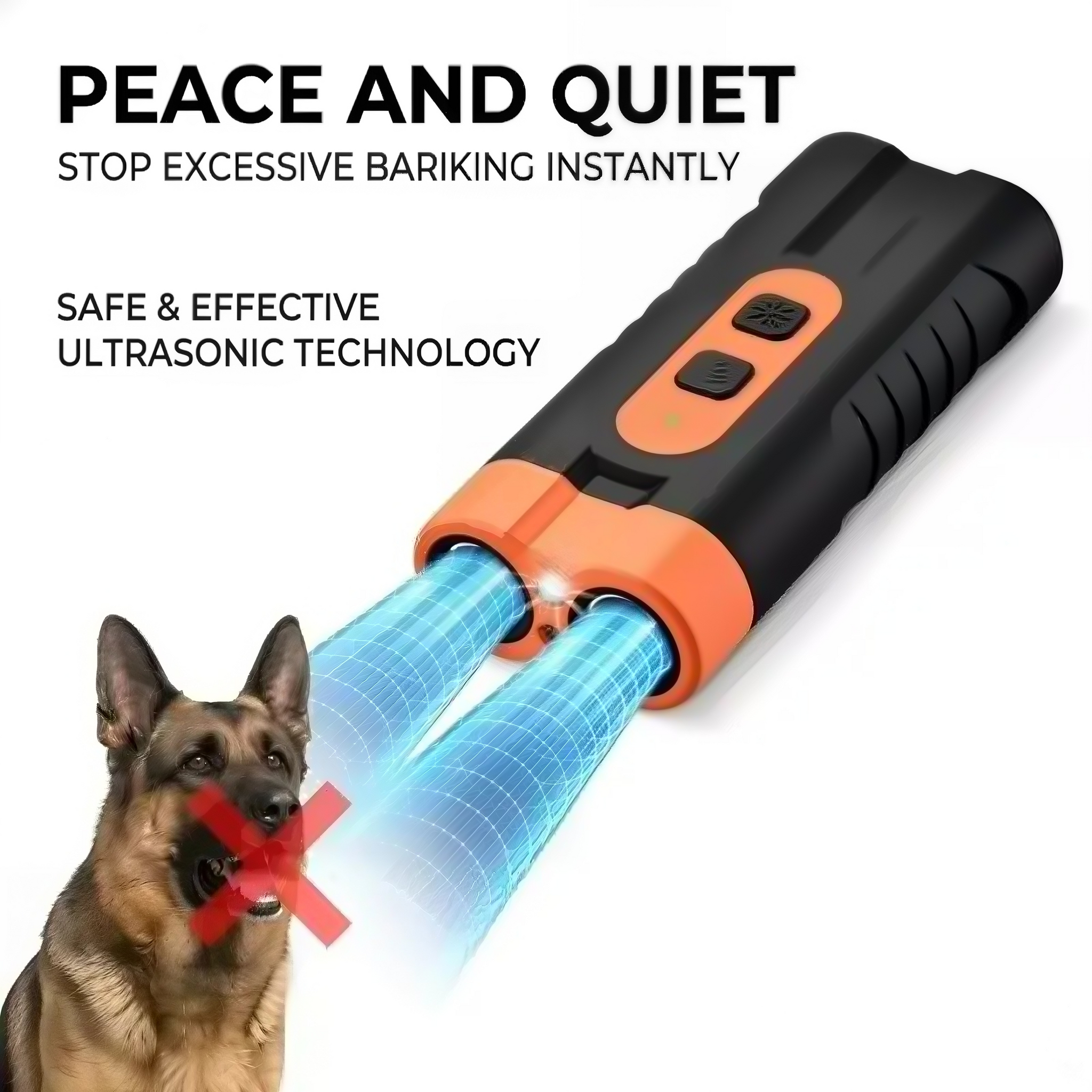 Ultrasonic Dog Bark Control Device – Portable Training Tool for Indoor & Outdoor Use