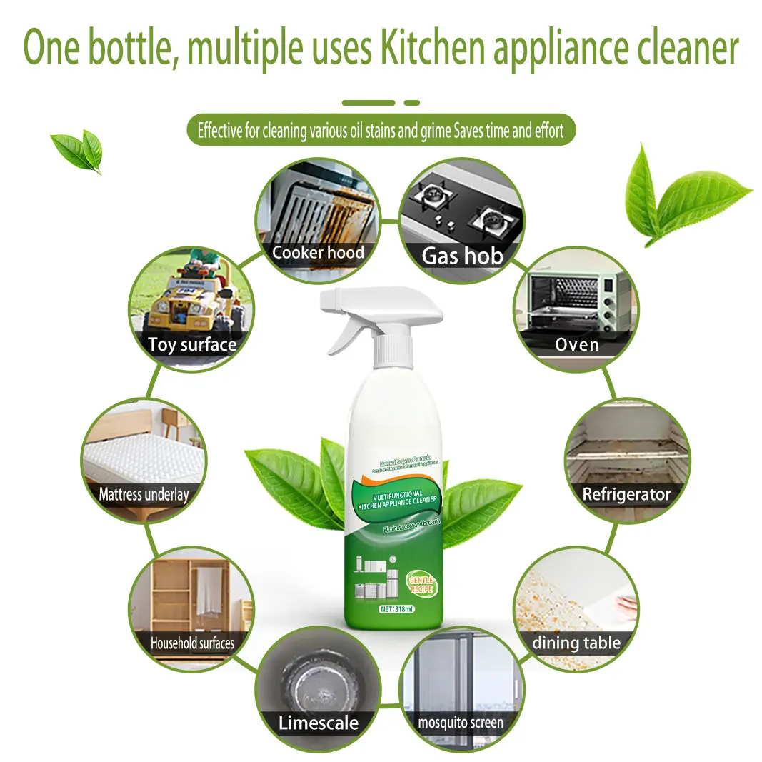 Natural Enzyme Kitchen Spray – Grease & Mold Remover