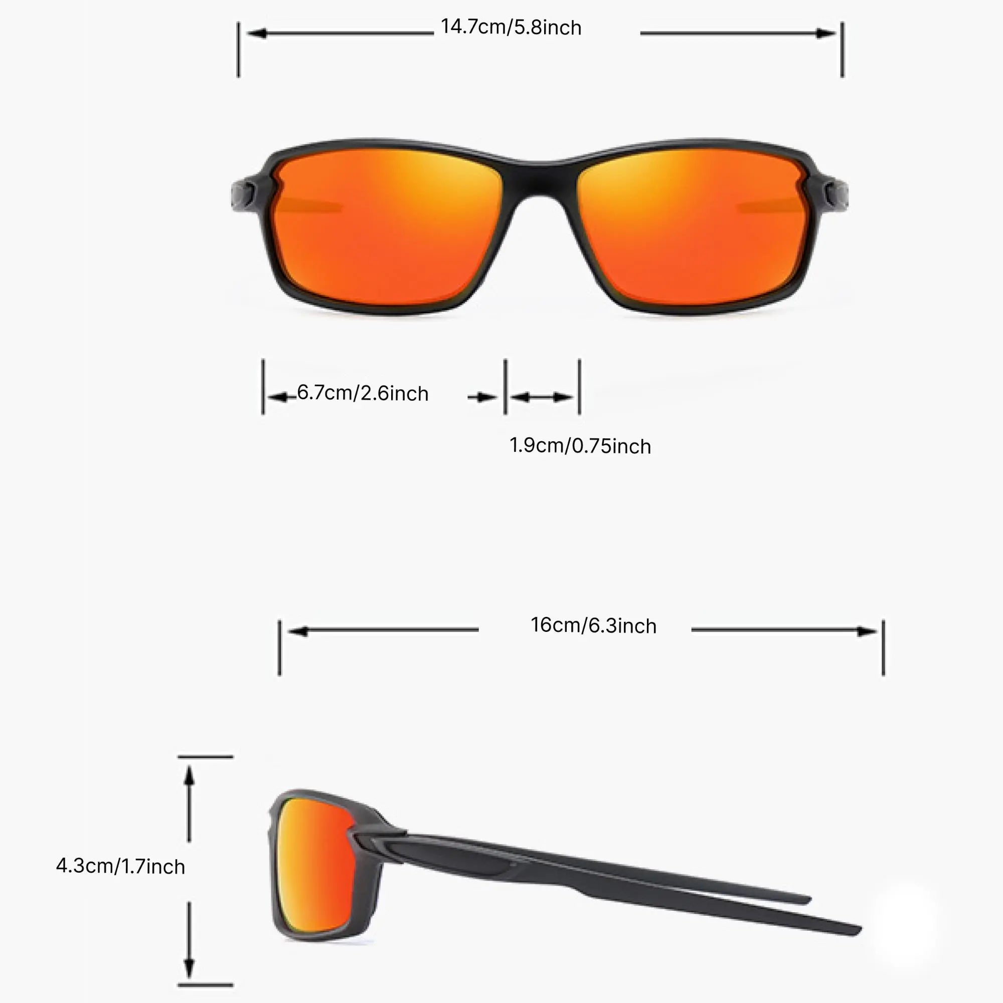 Polarized Fishing Sunglasses – Anti-UV Outdoor Sports Shades with Case