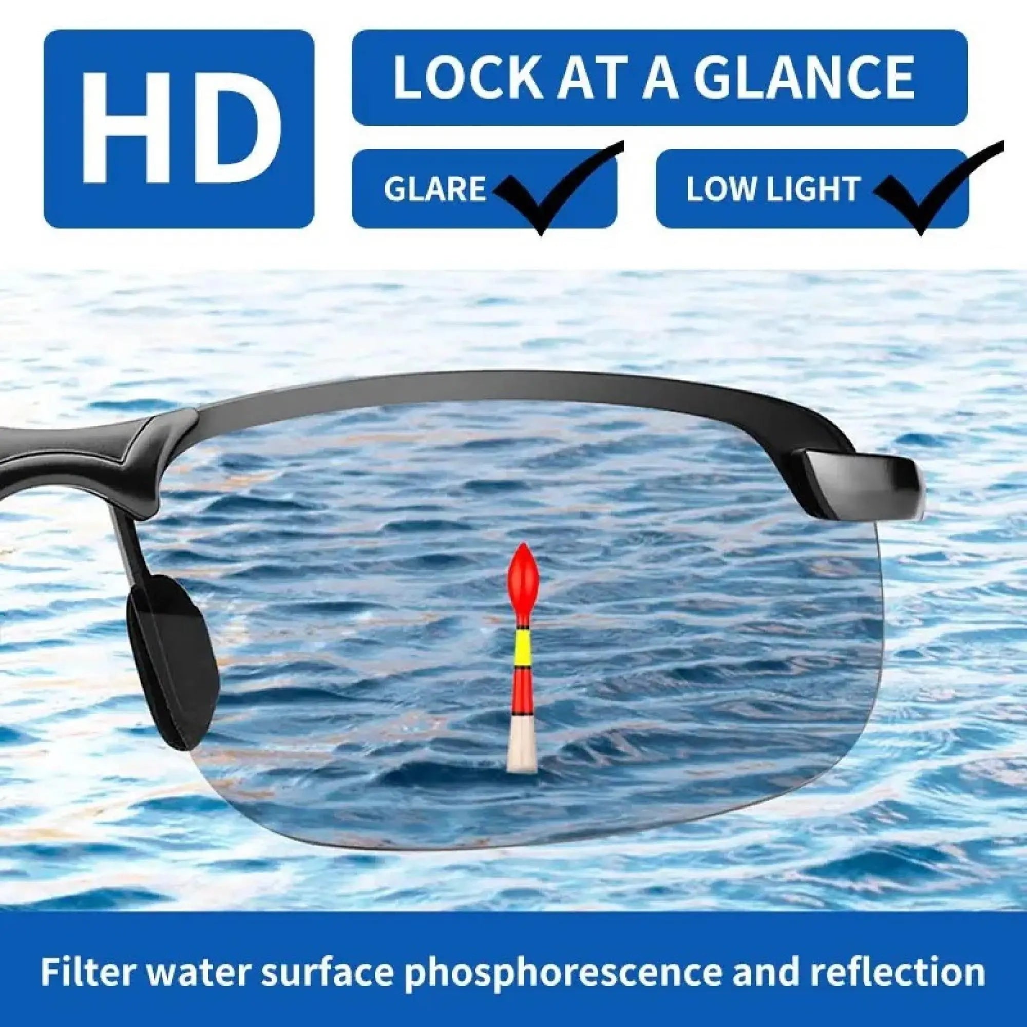 Polarized Fishing Sunglasses – Anti-UV Outdoor Sports Shades with Case