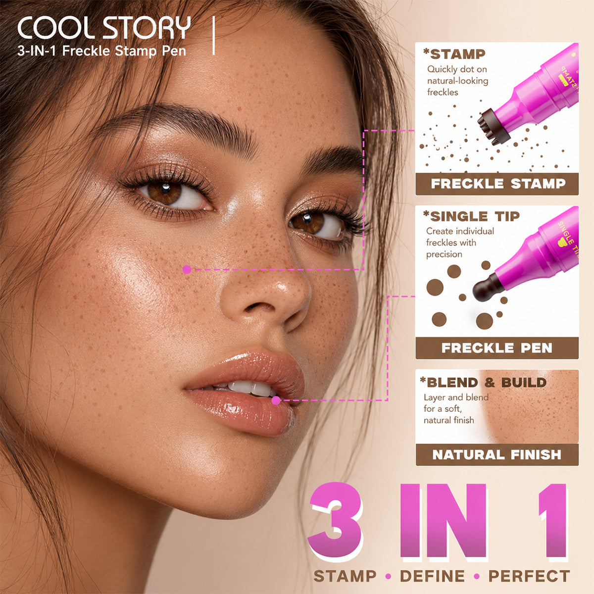 Waterproof Freckle Pen – Natural Fake Freckles Makeup