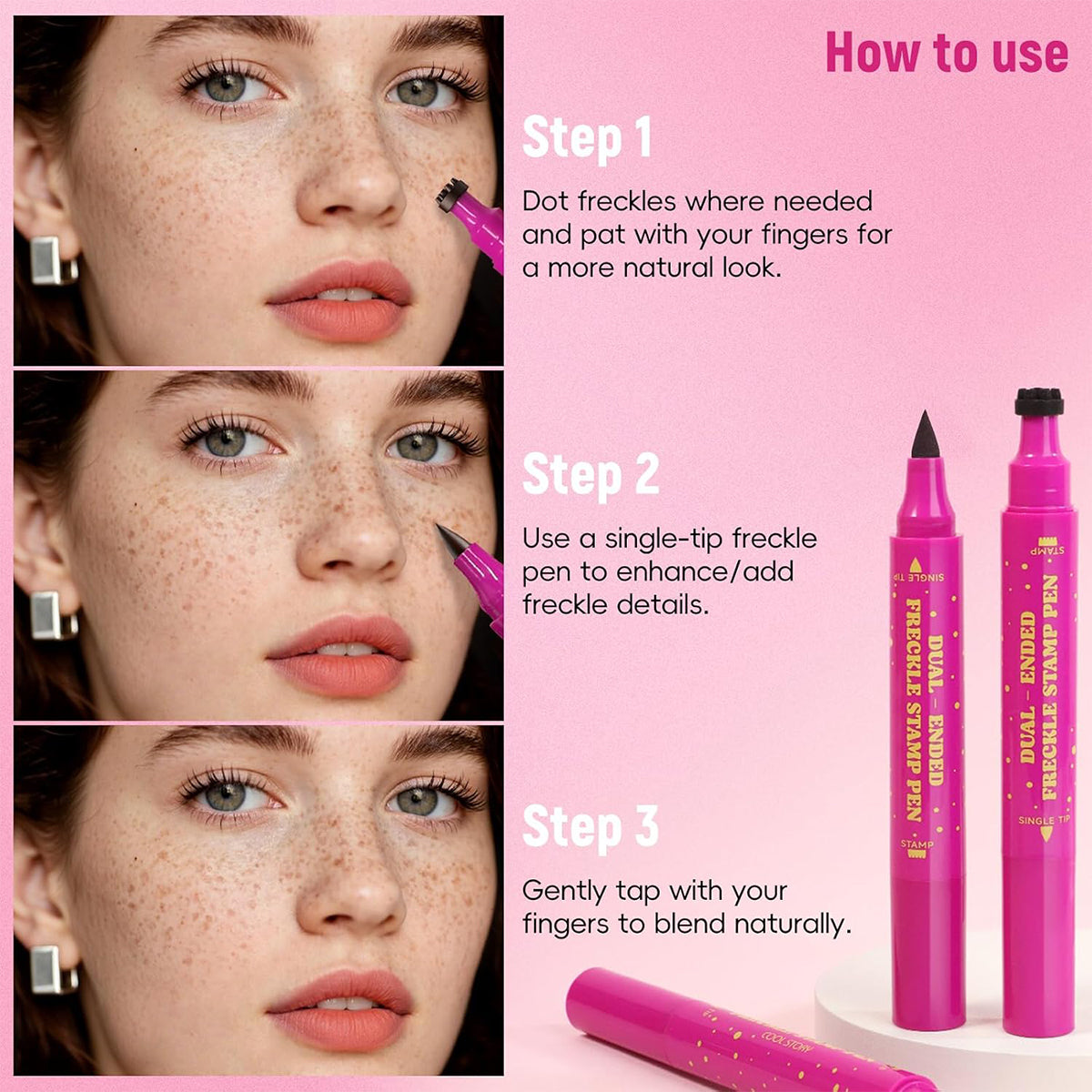 Waterproof Freckle Pen – Natural Fake Freckles Makeup
