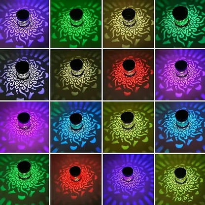 65K+ SOLD!✨Solar Mandala Wall Light | Outdoor Garden Fence Projector Lamp 🪐🌌