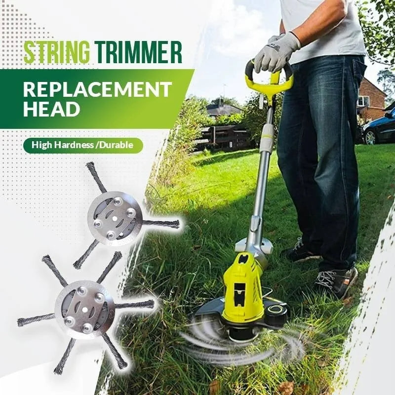 Universal Steel Wire Trimmer Head Replacement-Heavy-Duty Weed Brush Cutter