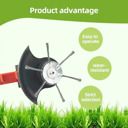 Universal Steel Wire Trimmer Head Replacement-Heavy-Duty Weed Brush Cutter