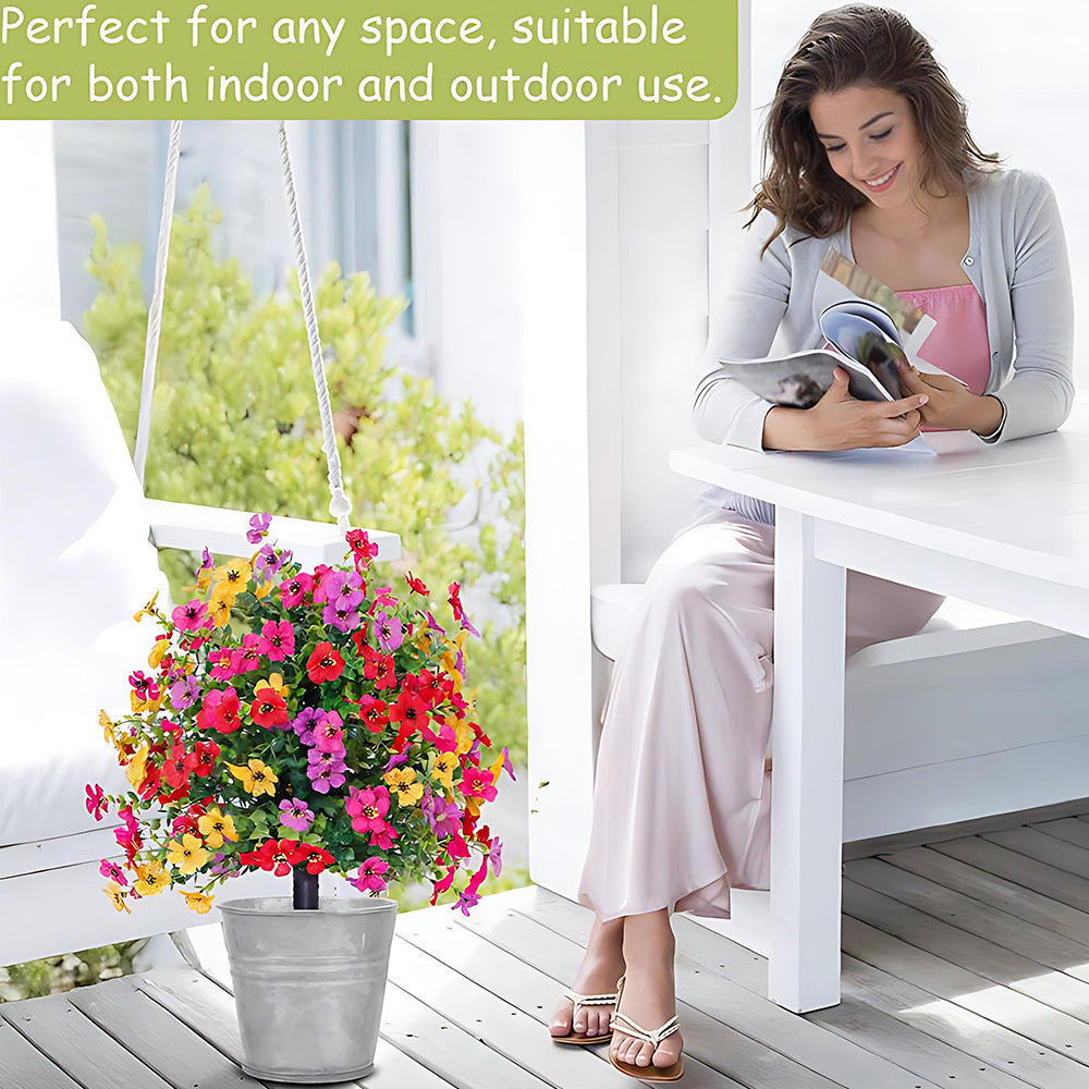 No-Fade Outdoor Hanging Flowers– Effortless Beauty