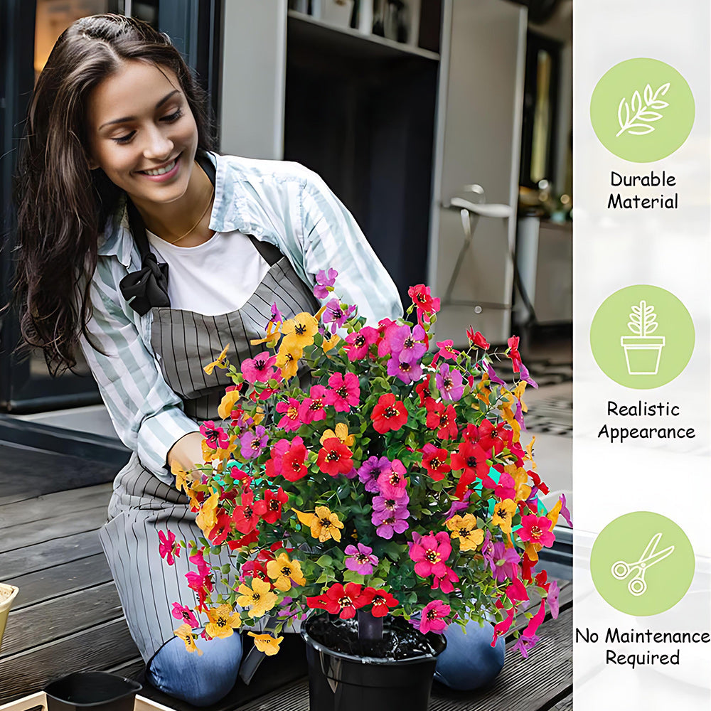 No-Fade Outdoor Hanging Flowers– Effortless Beauty