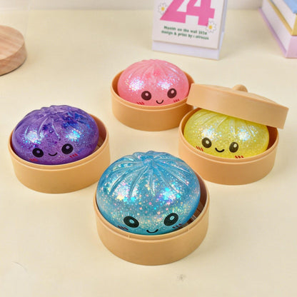 Ultra-Rare Rainbow Smiling Dumpling Squishy