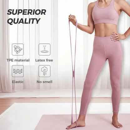 8-Shape Resistance Band  with Comfort Massage Grip