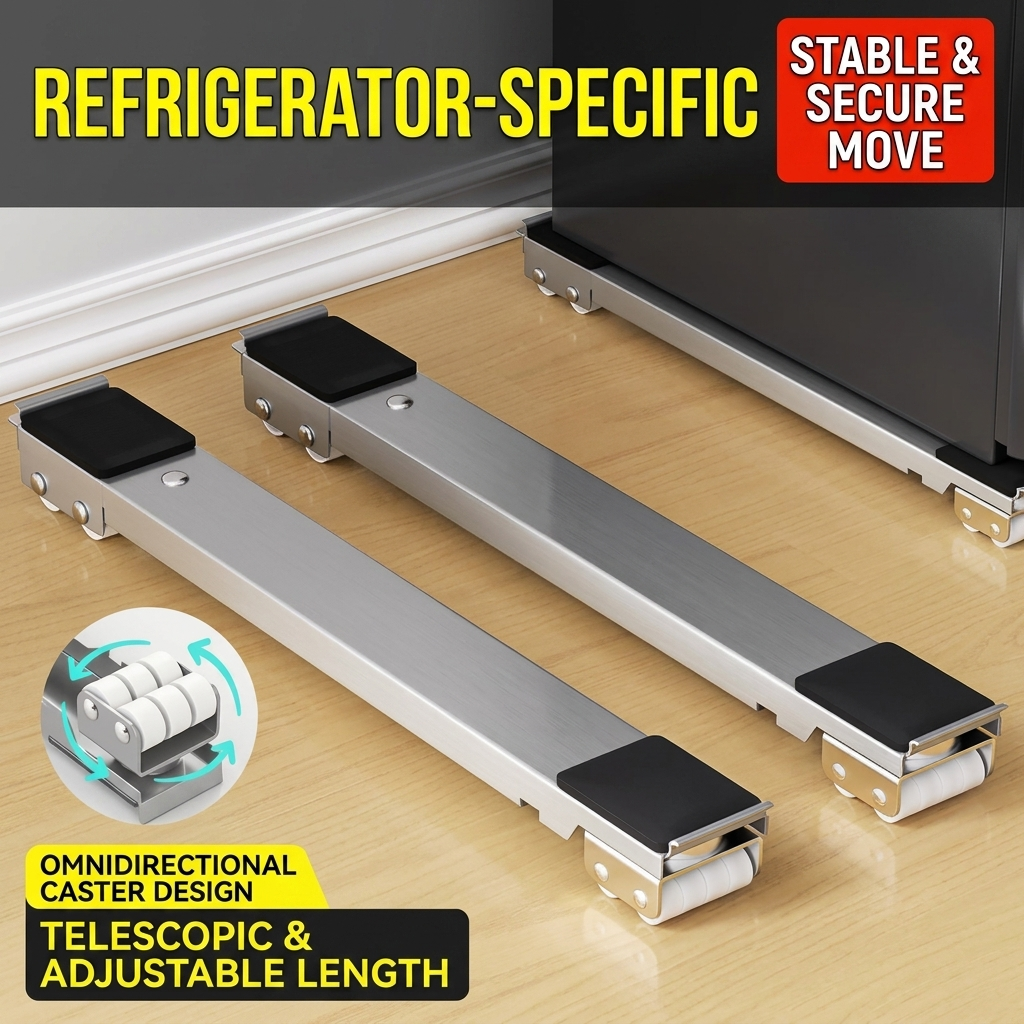 2Pcs Multifunctional Portable Mobile Base Stand